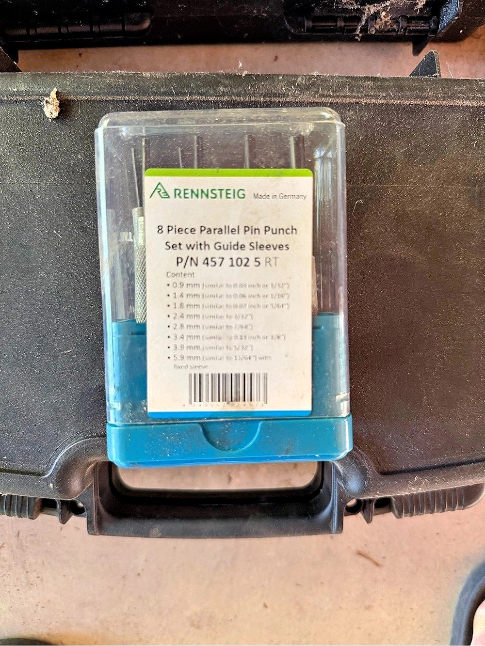 Rennsteig 8 Piece Parallel Pin Punch Set